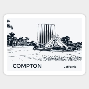 Compton California Sticker